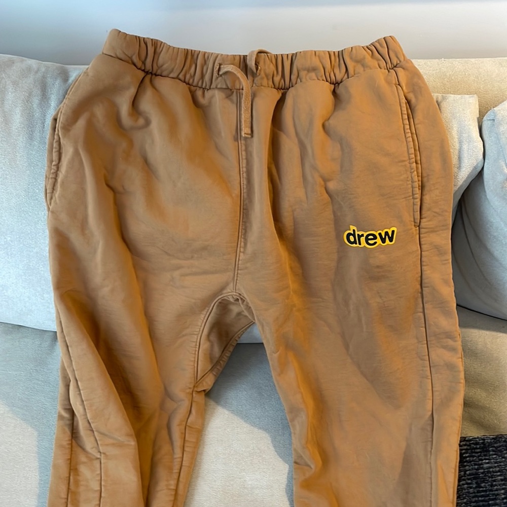Drew Sweatpants brown color. Worn only once